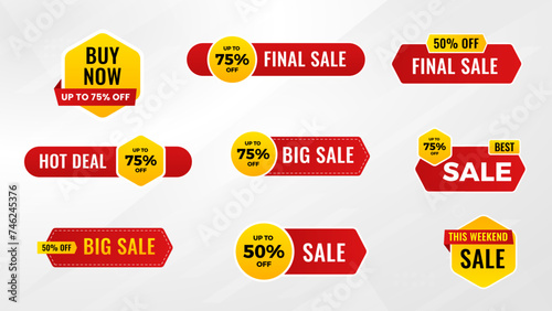 Discount Sale Banner vector template. special offer, big sale, final sale, flash sale background. Discount Promotion marketing poster design for web and Social.