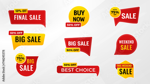 Discount Sale Banner vector template. special offer, big sale, final sale, flash sale background. Discount Promotion marketing poster design for web and Social.