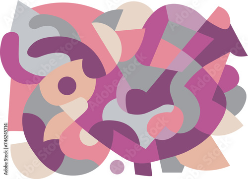 colorful abstract art for wall decoration