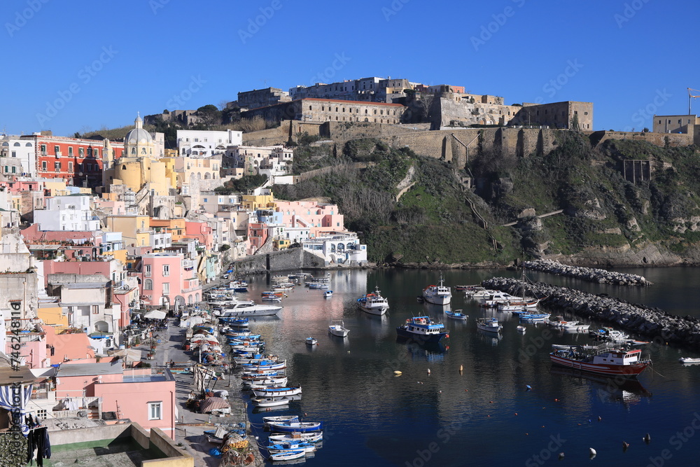 view of the town  Procida