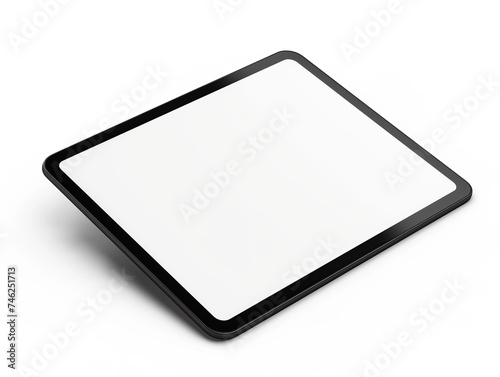 Tablet screen with white screen