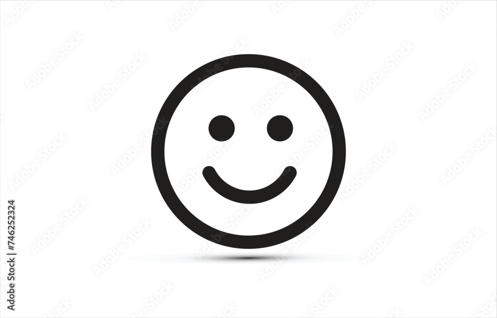 Fototapeta premium Happy Smile logo vector illustration. Happy Smile vector Icon and Sign.