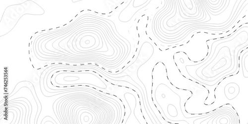 	
Black and white lines seamless Topographic map patterns, topography line map. Vintage outdoors style. The stylized height of the topographic map contour in lines and contours isolated on transparent