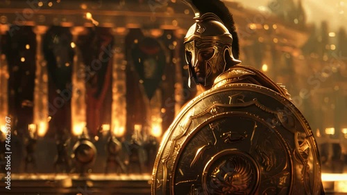 Achilles in his armor photo