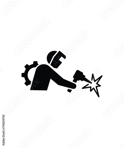 welder icon, vector best flat icon.