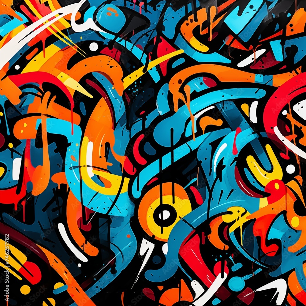 Graffiti pattern texture