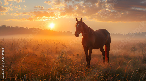 Wild Horse Stylized Masterpiece, The Best Gorgeous, Generative AI © Azmee