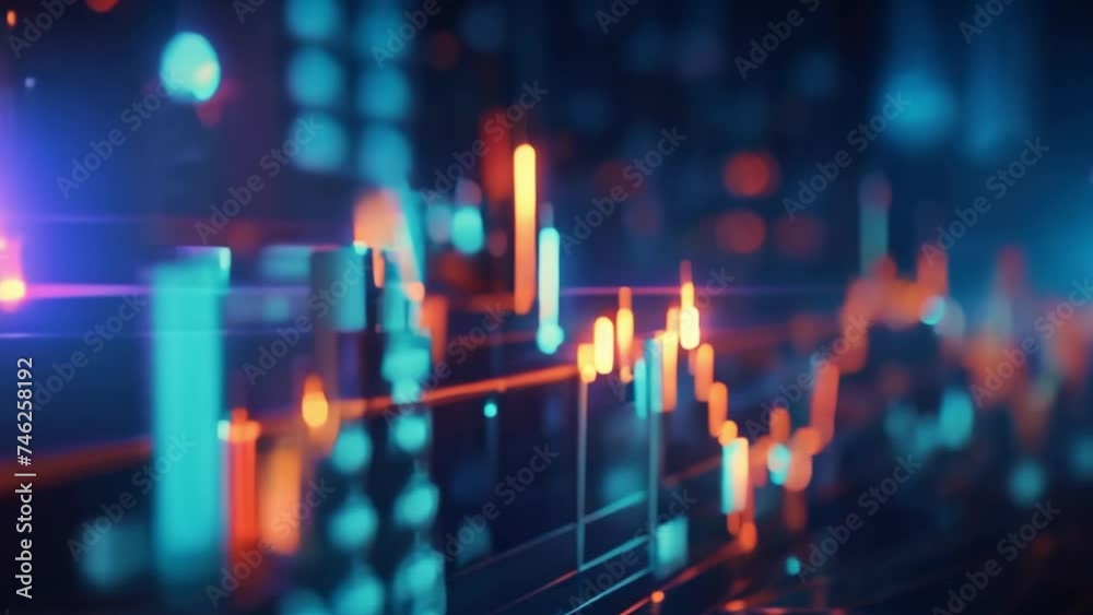 Sector-specific economic analysis Hyperrealistic data analysis and seo concept with magnifier, charts, graphs, uv neon screen Sector-specific economic analysis Hyperrealistic data analysis and seo concept with magnifier, charts, graphs, uv neon screen