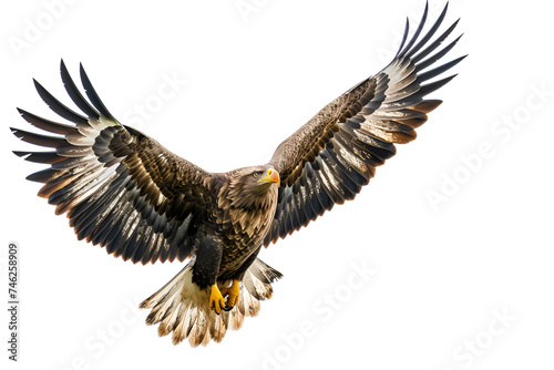 Scientific Photography: A Majestic Eagle in Flight, Generative AI
