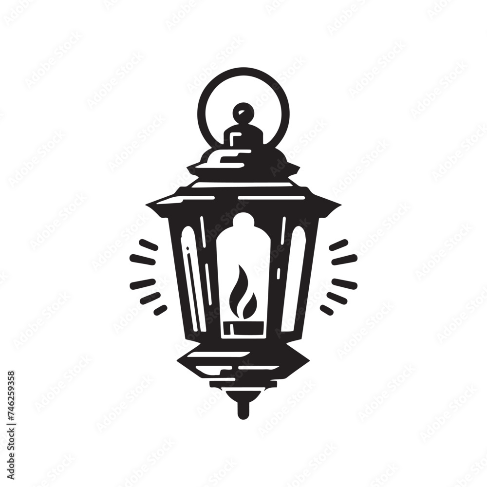 Luminous Elegance: Vector Lantern Silhouette - Illuminating Nights with Graceful Shadows and Timeless Beauty. Luminous Elegance: Vector Lantern Silhouette - Illuminating Nights with Graceful Shadows and Timeless Beauty.