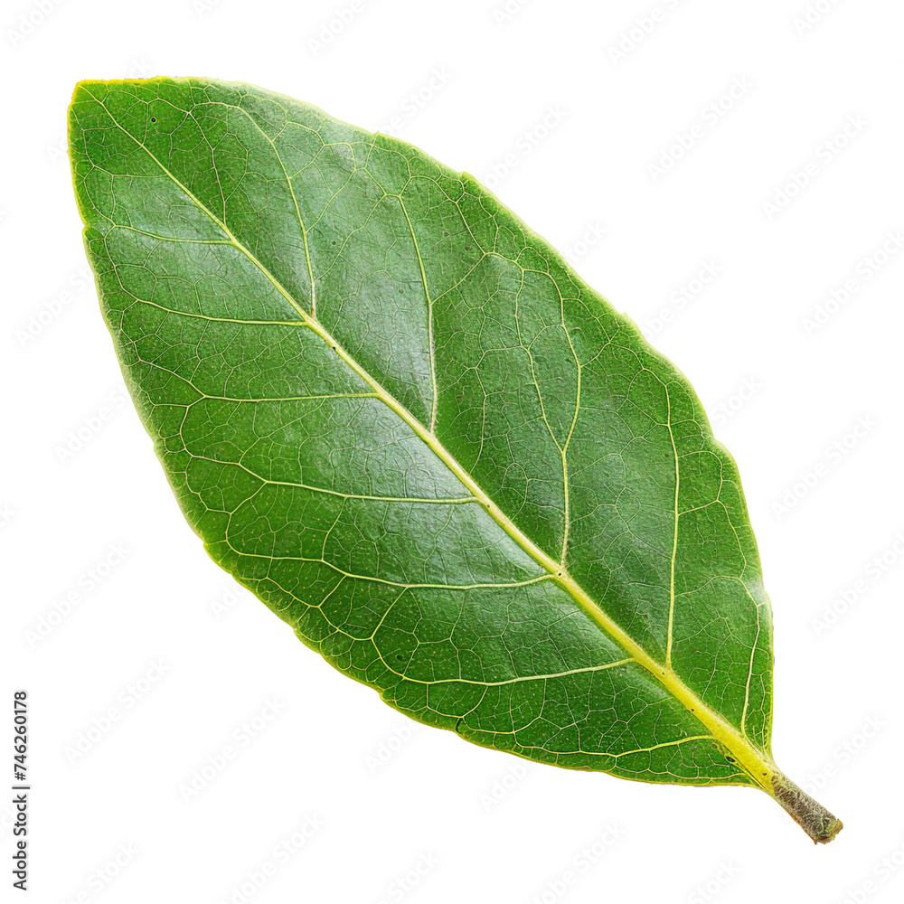 Bayberry leaf, transparent background, isolated image, generative AI Bayberry leaf, transparent background, isolated image, generative AI