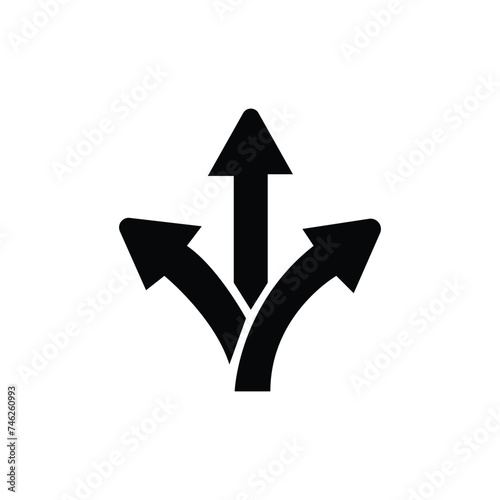 Wallpaper Mural way icon, arrow vector. Triple Arrow. Vector icon isolated on white background. Vector illustration. Eps file 607. Torontodigital.ca
