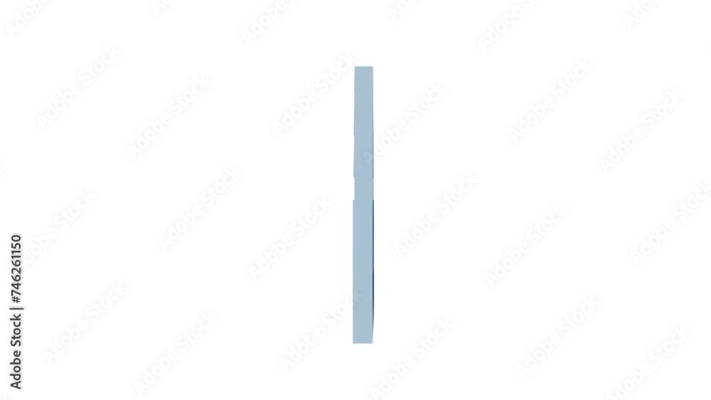 Loopable 3d logo icon rotating animation white background Loopable 3d logo icon rotating animation white background
