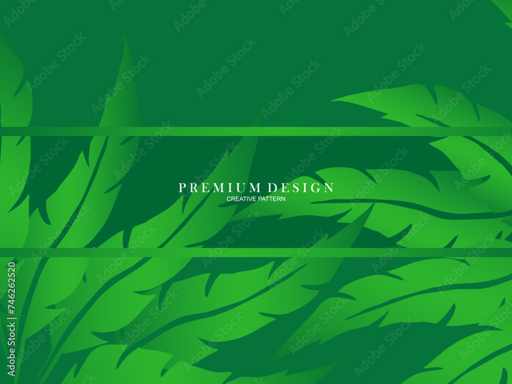 Seamless vector abstract tropical leaves background. Repeating tropical leaf pattern. Green foliage border. Summer and spring design elements. Beautiful leaf decoration. Seamless vector abstract tropical leaves background. Repeating tropical leaf pattern. Green foliage border. Summer and spring design elements. Beautiful leaf decoration.