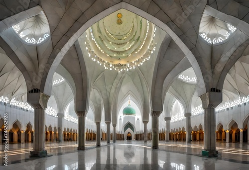 Shah Faisal mosque is the masjid in Islamabad, Pakistan. Located on the foothills of Margalla Hills photo