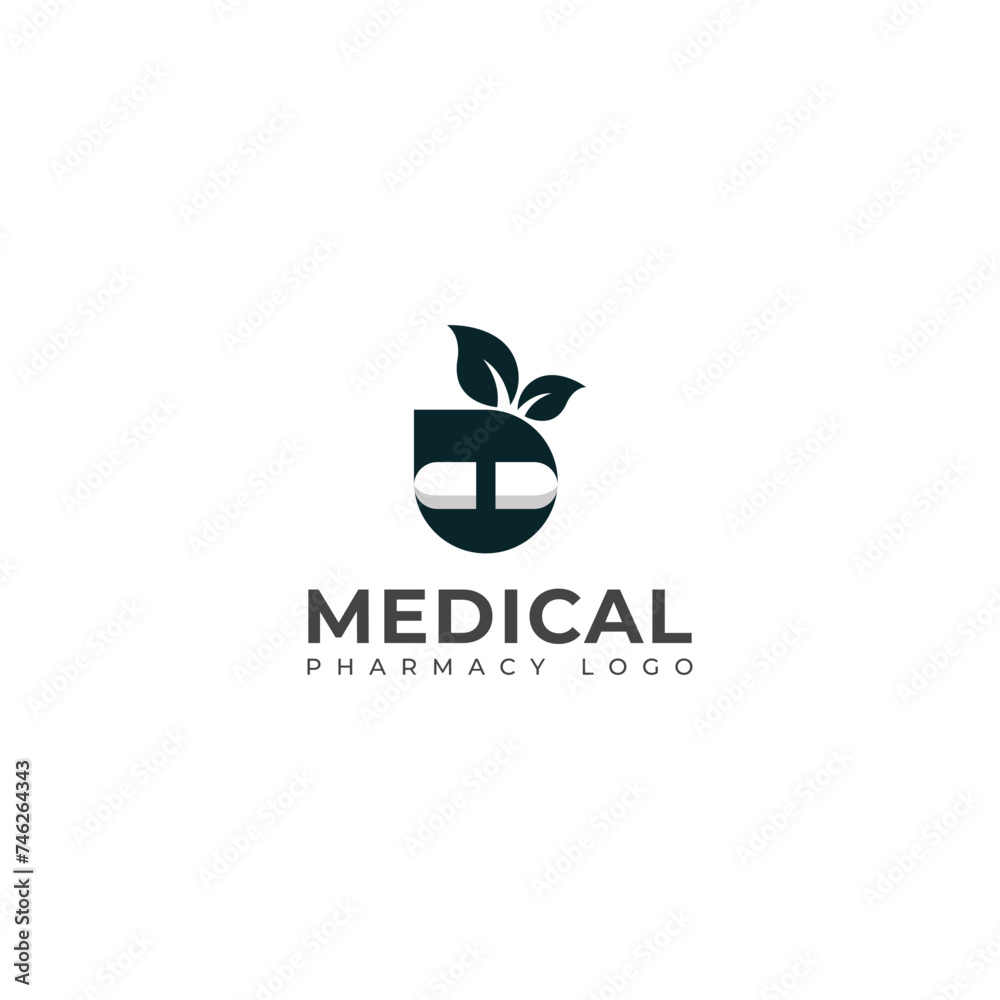 Fototapeta premium Creative Medical pharmacy logo design vector template.