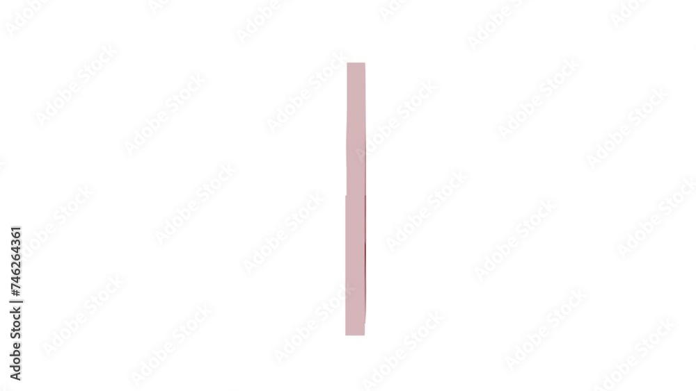 Loopable 3d logi icon rotating animation white background Loopable 3d logi icon rotating animation white background