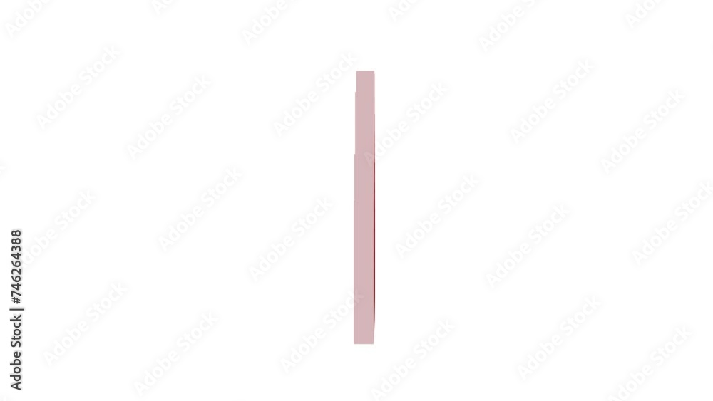 Loopable 3d logi icon rotating animation white background Loopable 3d logi icon rotating animation white background