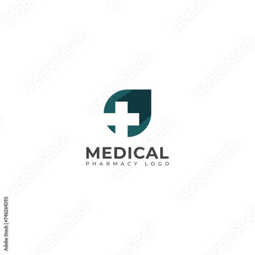 Creative Medical pharmacy logo design vector template.