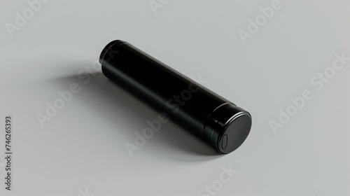 Black canon battery on white background