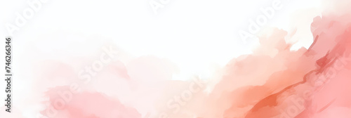 pink watercolor background, pink gradient color background, banner design.Soft pastel pink watercolour canvas. banner pink peach watercolor