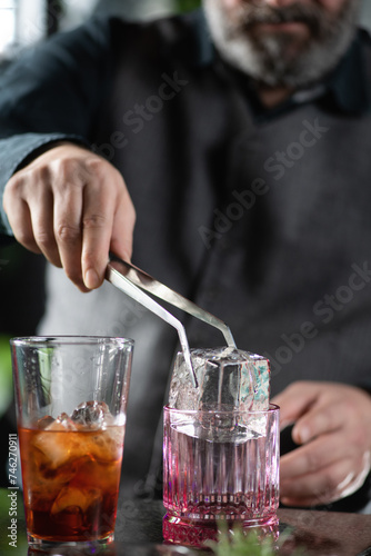 Bartender Making Cocktails