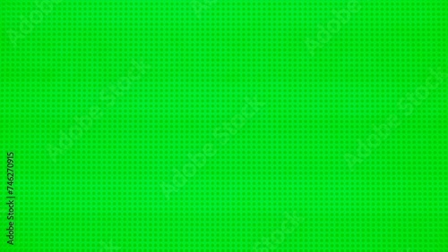 Close up of Green LED Light Panel Displaying Vivid Pixels