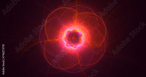 3D manual rendering abstract colorful fractal light background. Its not AI Generatd illustration.