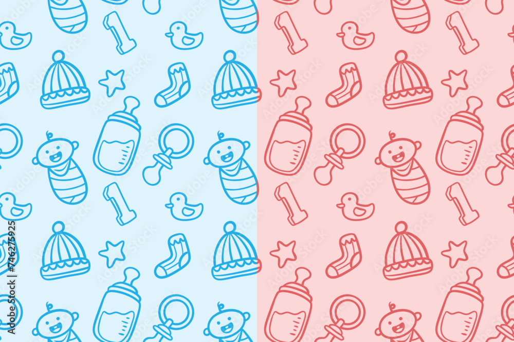 Baby Cute Seamless Pattern Baby Cute Seamless Pattern
