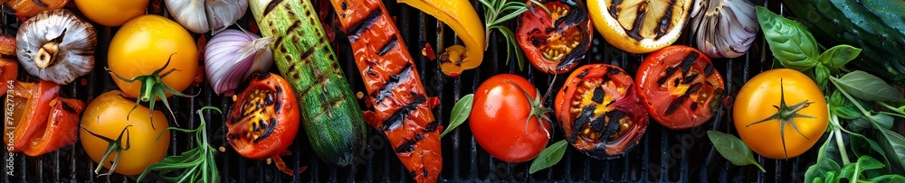 Grilling vegetables outdoors smoky flavors summer vibes