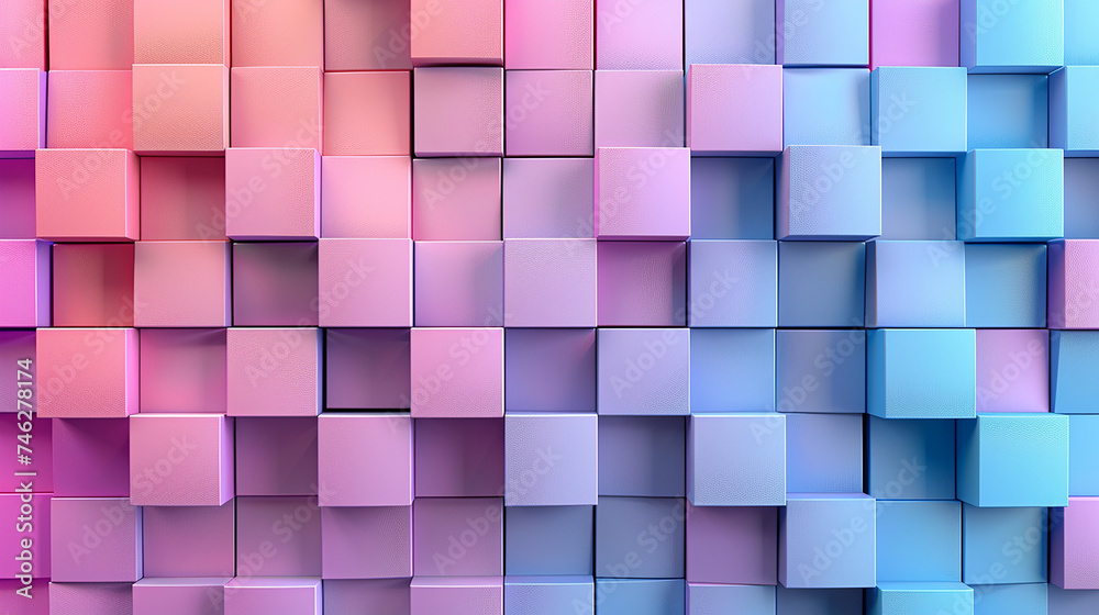 AI art, colorful cube background AI art, colorful cube background