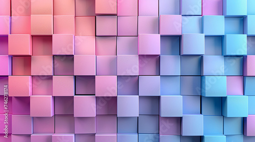 AI art, colorful cube background