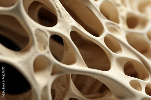 Macro view of bone structure