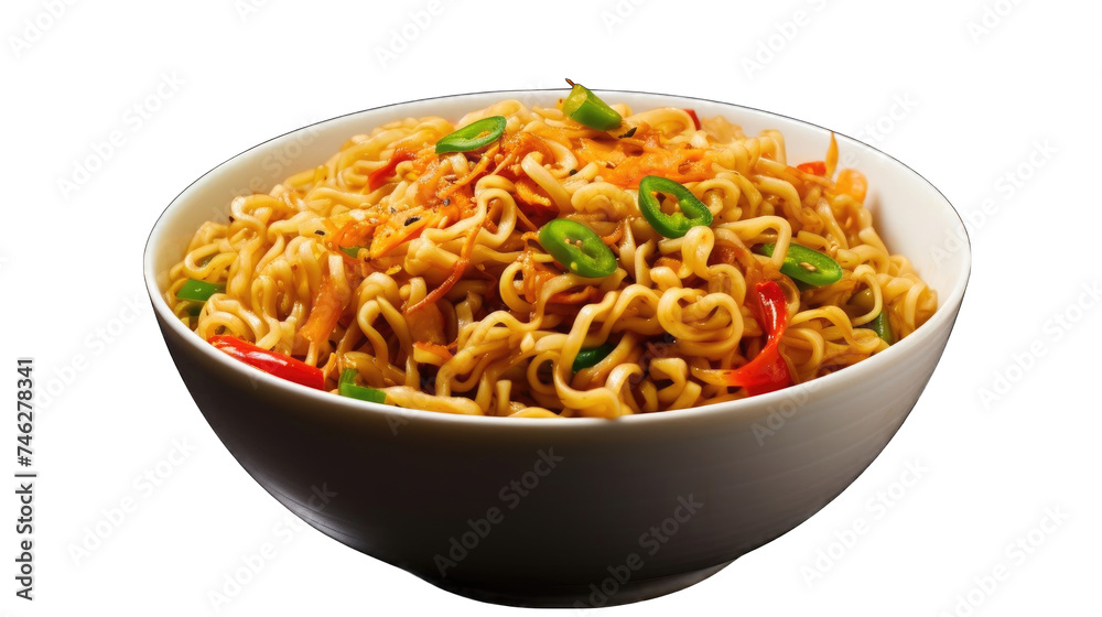 Bowl with instant noodles png Bowl with instant noodles png