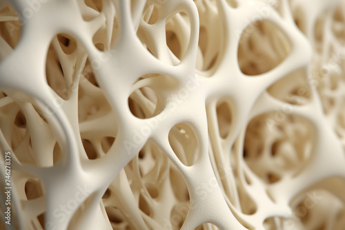 Macro view of bone structure
