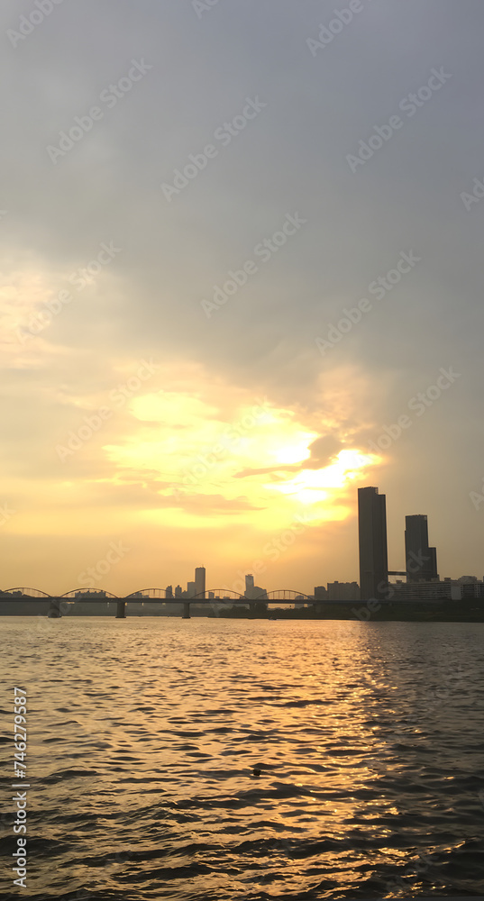 Yeouido sunset seen from Hangang Park_02