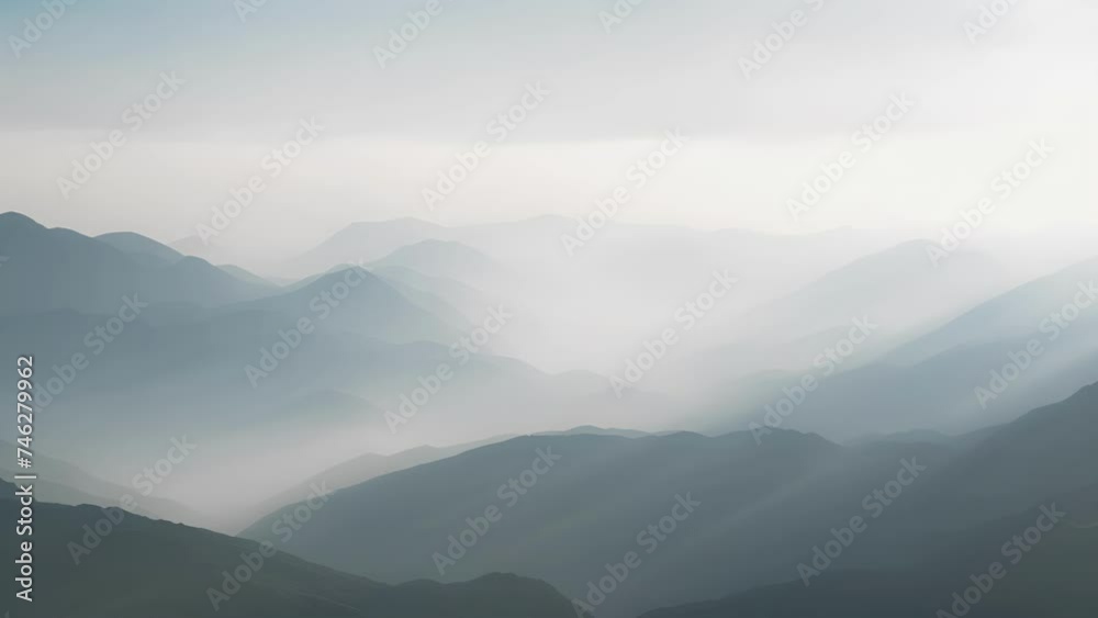 The fading light creating an ethereal aura around the mountain silhouettes. The fading light creating an ethereal aura around the mountain silhouettes.