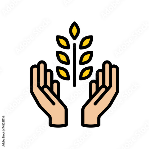 Holding Wheat Filled Style