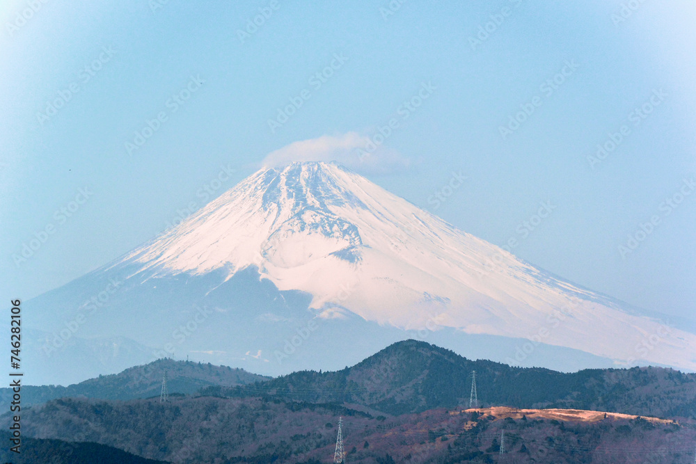 富士山と伊豆の山々