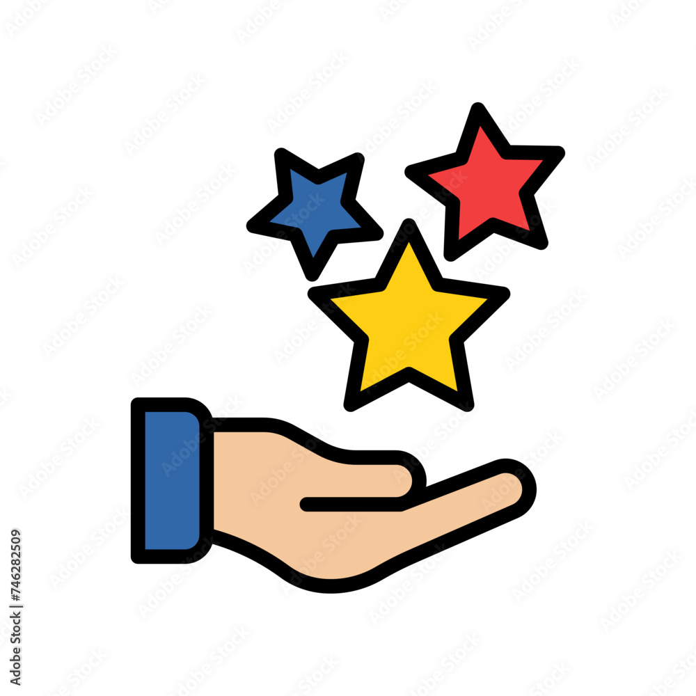 Holding Star Filled Style Holding Star Filled Style
