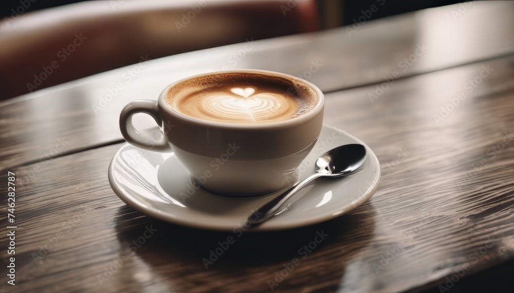 Obraz premium view of some coffee on table background