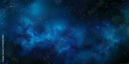 blue watercolor space background with stars  milky way  nebula  galaxy  cosmos milky way  blue background banner   night sky background