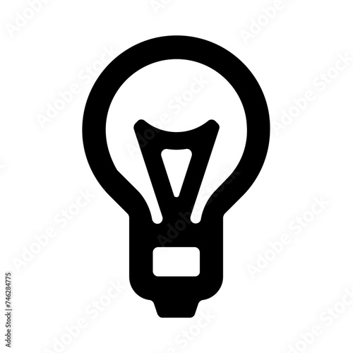 Led Lamp Lightbulb Line Icon