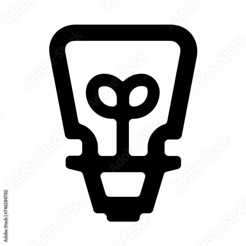 Led Lamp Lightbulb Line Icon