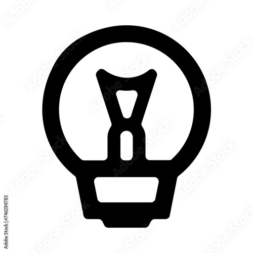 Led Lamp Lightbulb Line Icon