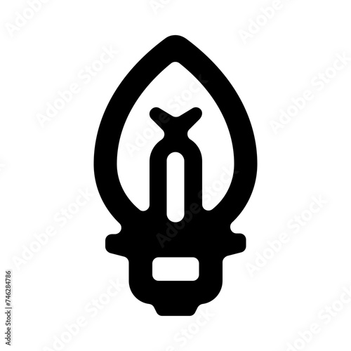 Led Lamp Lightbulb Line Icon