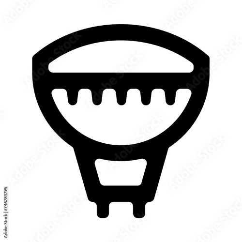 Led Lamp Lightbulb Line Icon