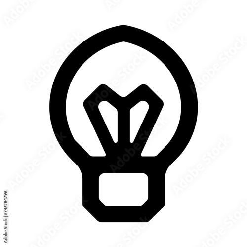 Led Lamp Lightbulb Line Icon