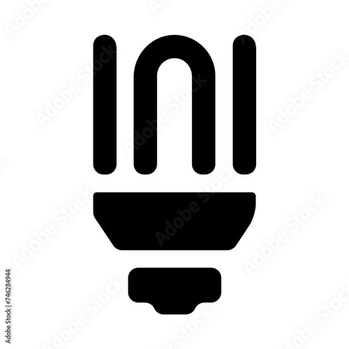 Led Lamp Lightbulb Solid Icon