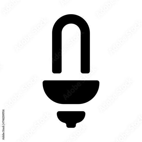 Led Lamp Lightbulb Solid Icon